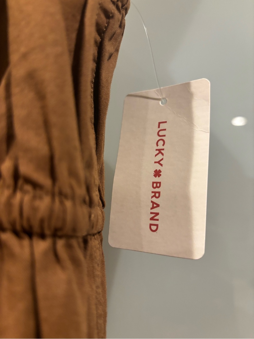 Lucky Brand Brown Cargo-Style Women's Overalls - Picture 3 of 5